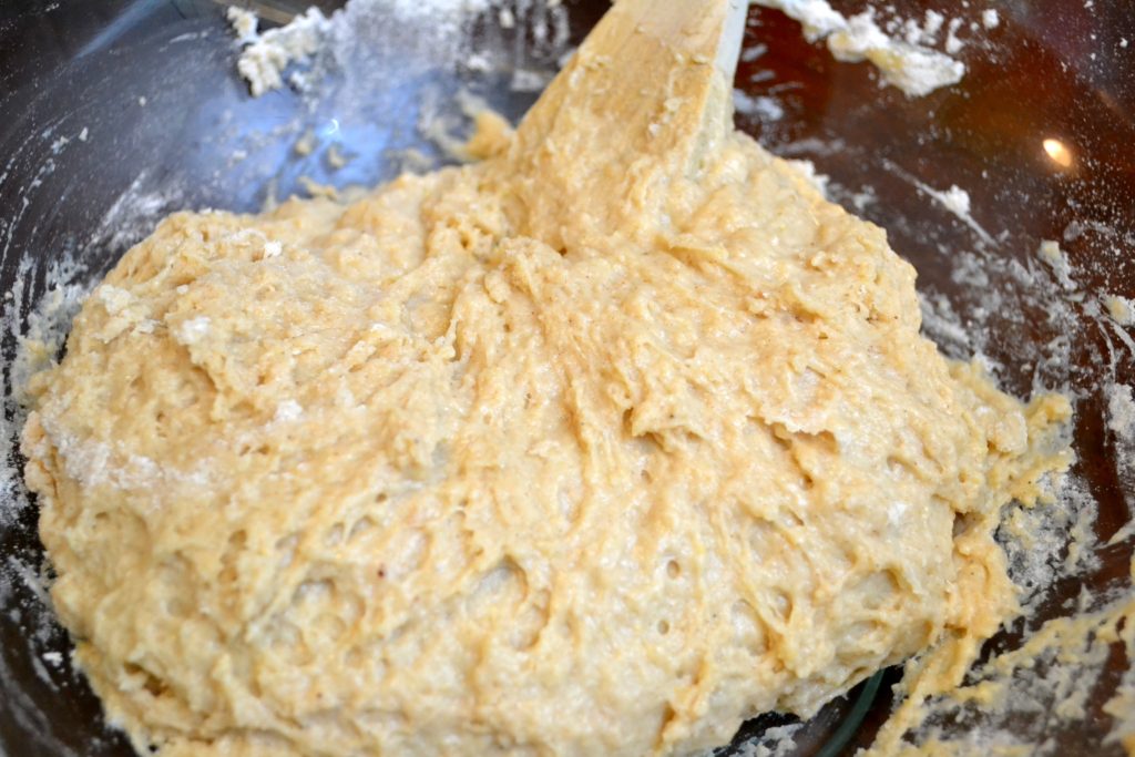 Hot Cross Buns Dough in bowl