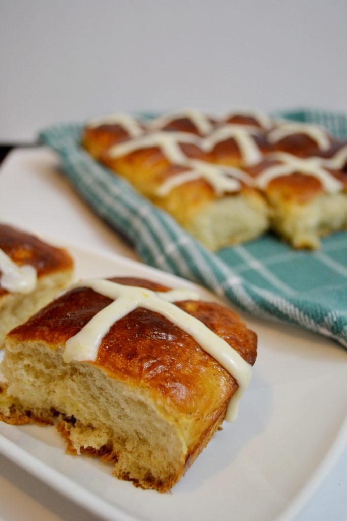 Cranberry Orange Hot Cross Buns