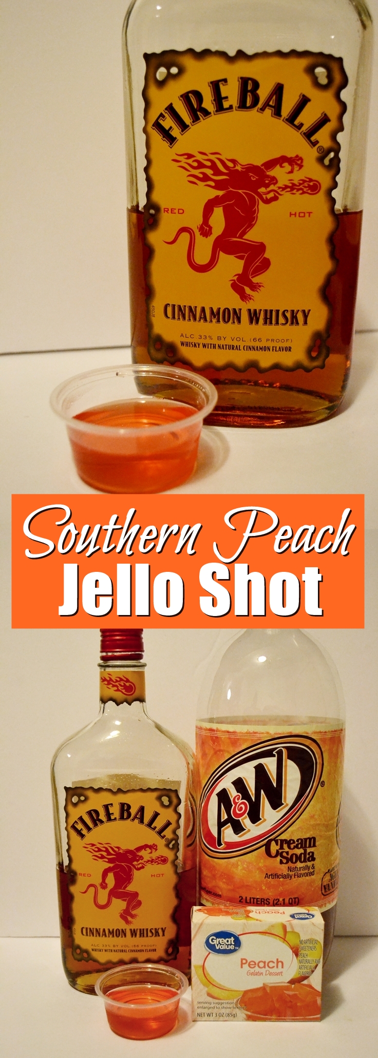 Southern Peach Jello Shots | Unicorn Hideout