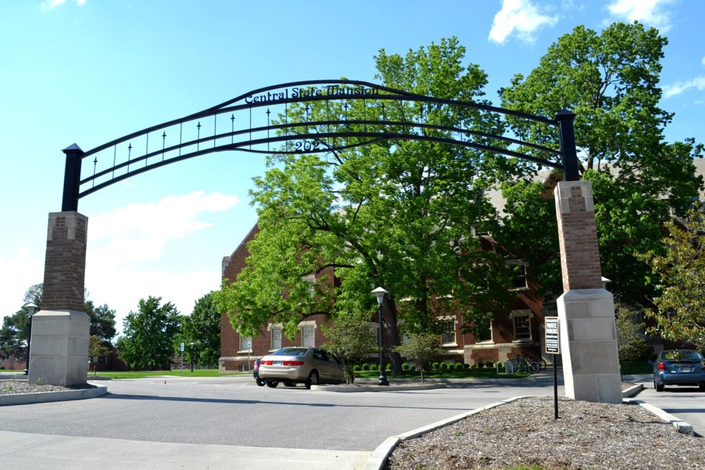 Central State Mansion parking lot