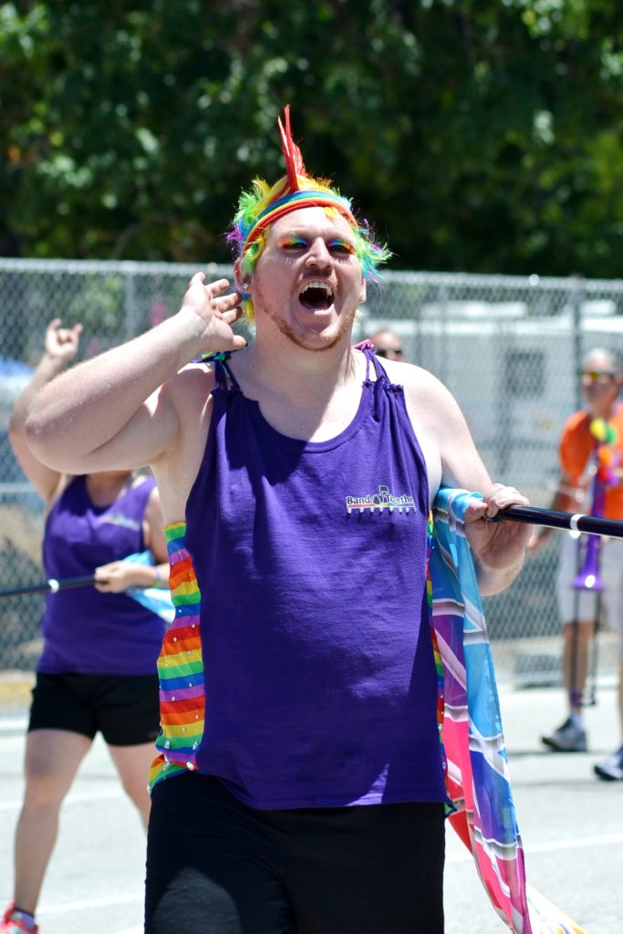 St. Louis Pride Parade Band Together Colorguard