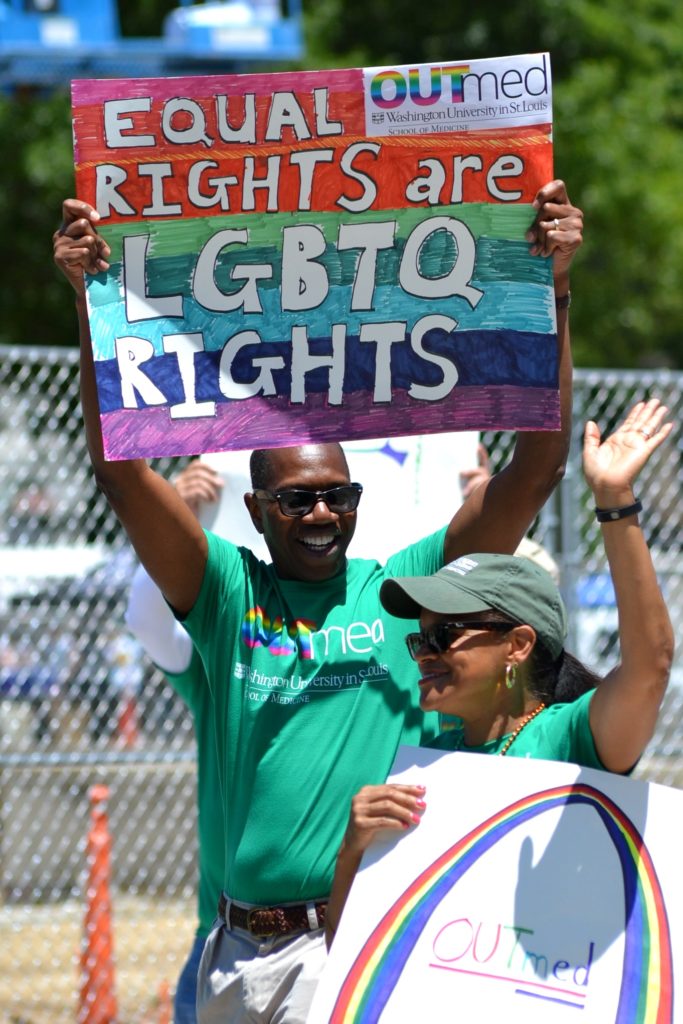 St. Louis Pride Parade Equal Rights Are LGBTQ  Rights Sign