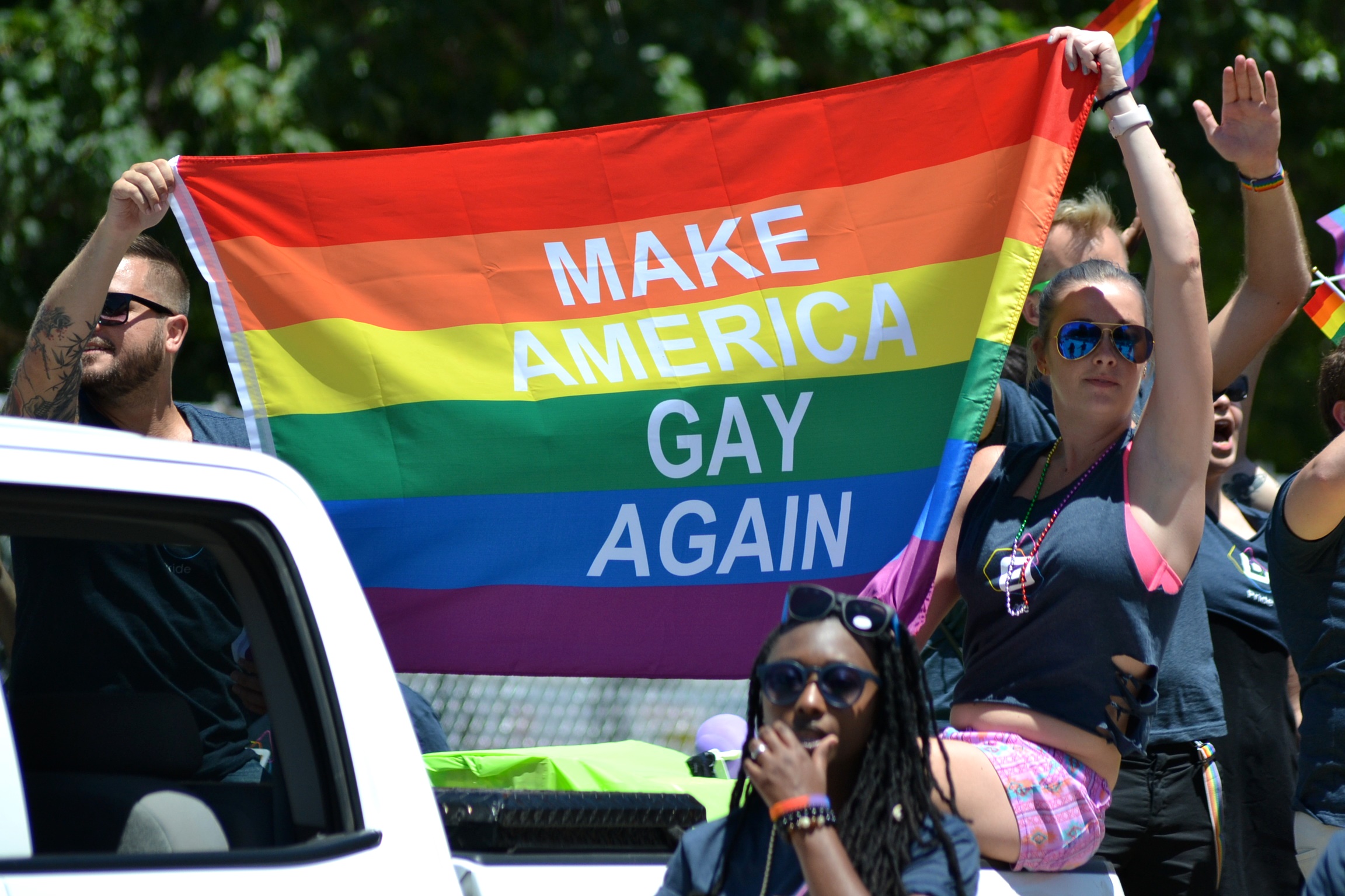 St. Louis Pride Parade Make America Gay Again Flag