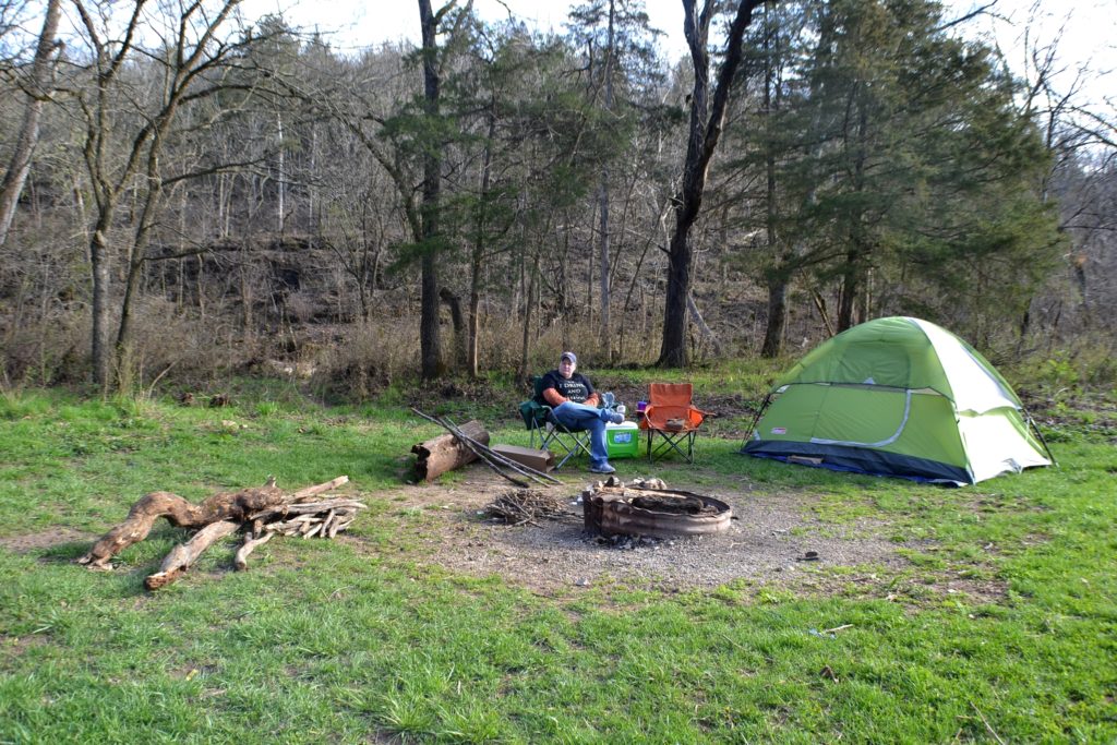 First Time Camping at Busiek State Forest