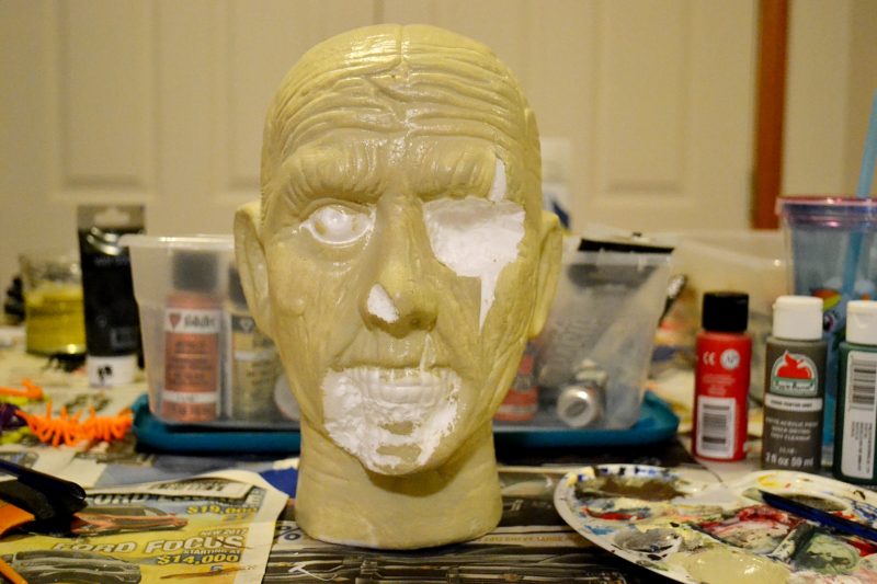 Easy Zombie Head Prop Painting Tutorial