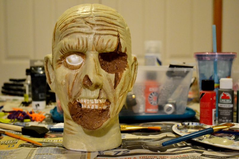 How To Paint a Zombie Head