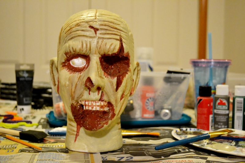 How To Paint a Zombie Head