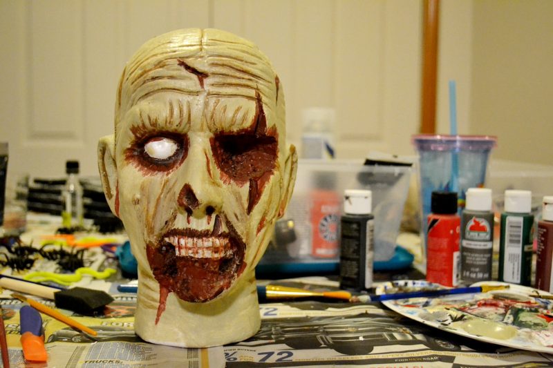 How To Paint a Zombie Head