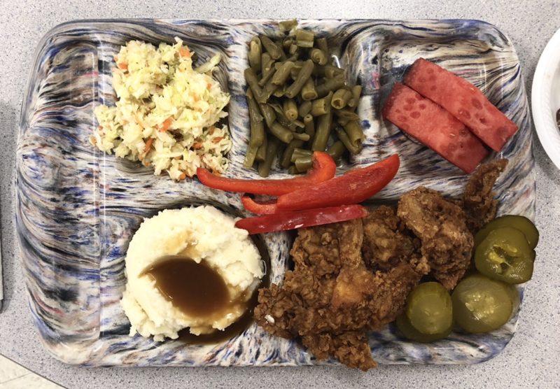 Lunch Tray of food