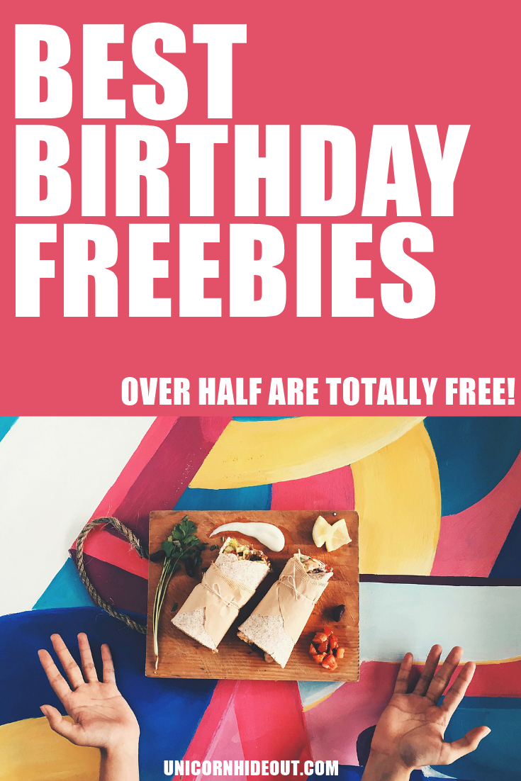 Birthday Freebies | Unicorn Hideout