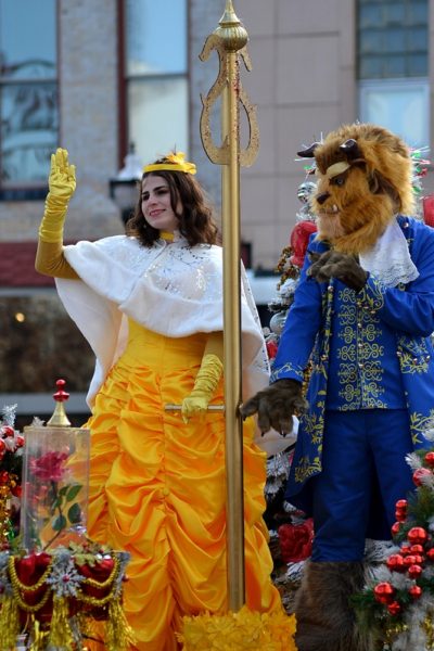 Springfield Christmas Parade 2018 Belle and the Beast