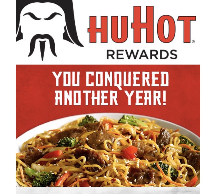 Huhot Rewards Birthday Freebies