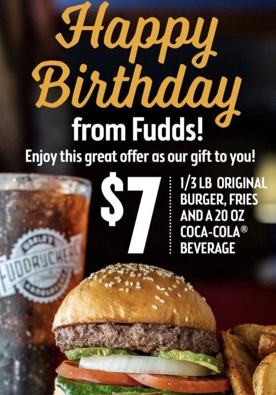 Fuddruckers Birthday Freebies 