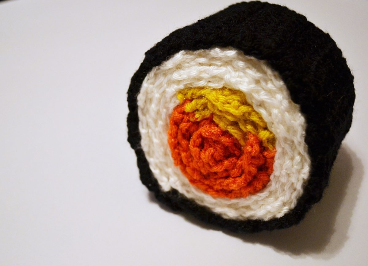 Sushi Scarf Free Crochet Pattern