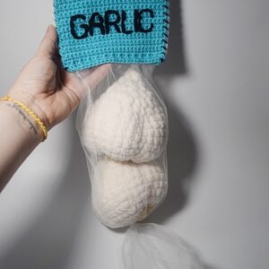 Big Plush Garlic Bag - Handmade - Version 1